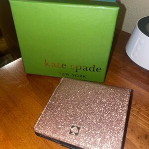 Kate Spade Glittery Rose Gold Wallet